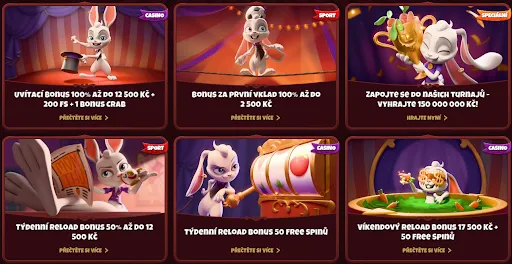 Magius Casino bonusové akce